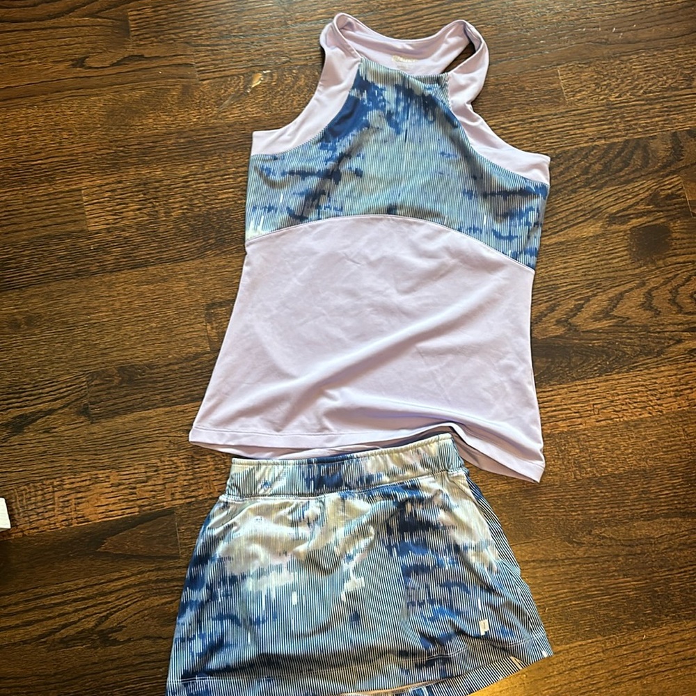 Girls tennis or athletic outfit set